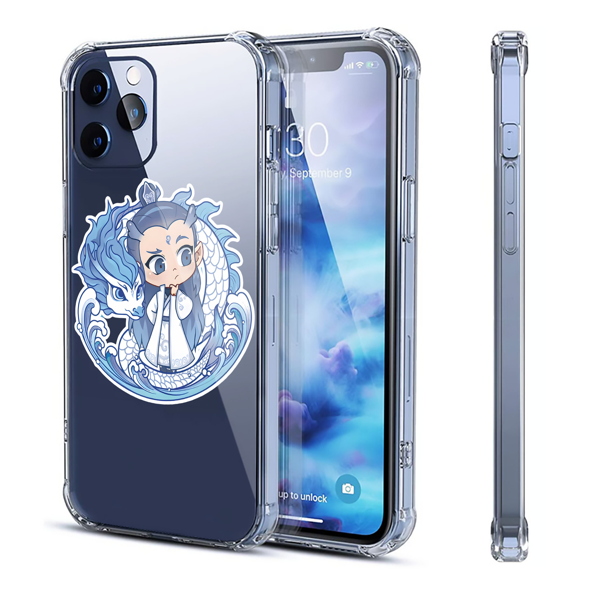 （画像用） Ne Zha 2 ナタ 魔童の大暴れ 【iPhone 12シリーズ対応】透明スマホケース（クリアソフトケース）